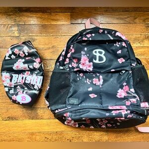 Bucketsquad Cherry Blossom backpack and size 7 basketball